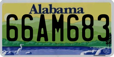 AL license plate 66AM683