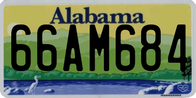 AL license plate 66AM684