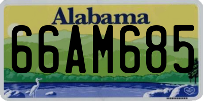 AL license plate 66AM685