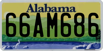 AL license plate 66AM686