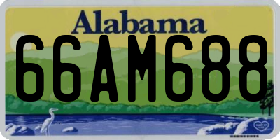 AL license plate 66AM688