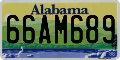 AL license plate 66AM689
