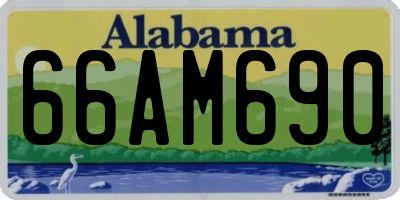 AL license plate 66AM690