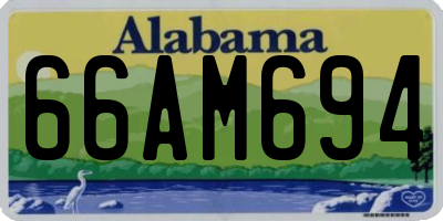 AL license plate 66AM694