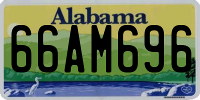 AL license plate 66AM696