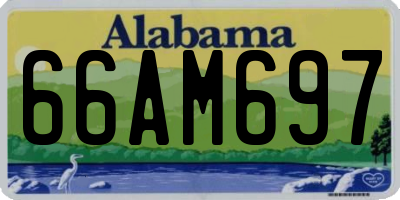 AL license plate 66AM697