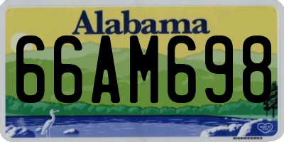 AL license plate 66AM698