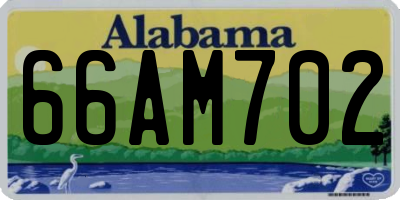 AL license plate 66AM702