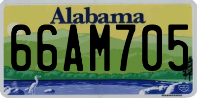 AL license plate 66AM705