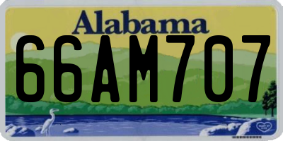 AL license plate 66AM707