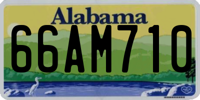 AL license plate 66AM710