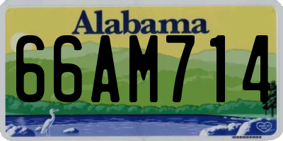 AL license plate 66AM714