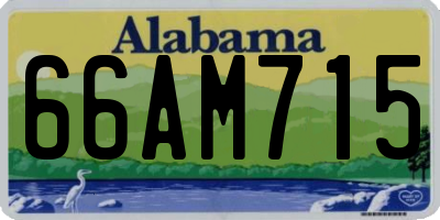 AL license plate 66AM715