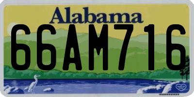 AL license plate 66AM716