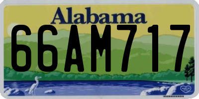 AL license plate 66AM717