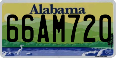 AL license plate 66AM720