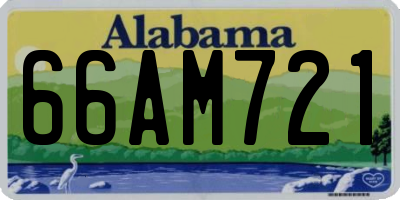 AL license plate 66AM721