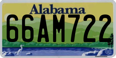 AL license plate 66AM722