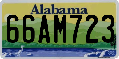 AL license plate 66AM723