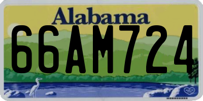 AL license plate 66AM724