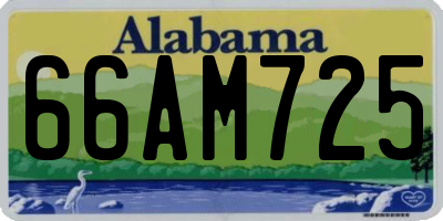 AL license plate 66AM725