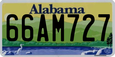 AL license plate 66AM727
