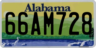 AL license plate 66AM728