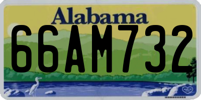 AL license plate 66AM732