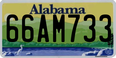 AL license plate 66AM733