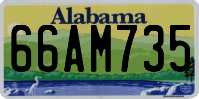 AL license plate 66AM735