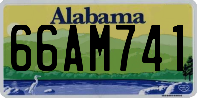AL license plate 66AM741