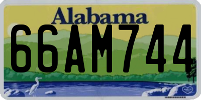 AL license plate 66AM744
