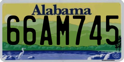 AL license plate 66AM745