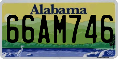 AL license plate 66AM746