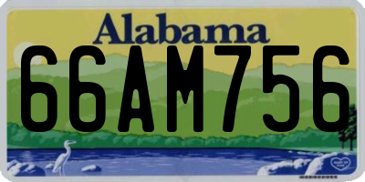 AL license plate 66AM756