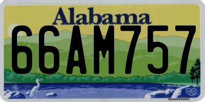 AL license plate 66AM757