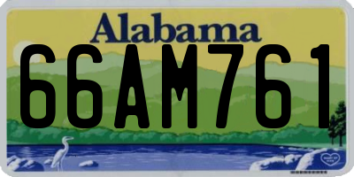 AL license plate 66AM761