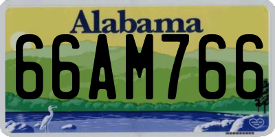 AL license plate 66AM766