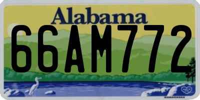 AL license plate 66AM772