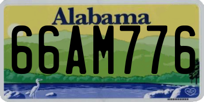 AL license plate 66AM776