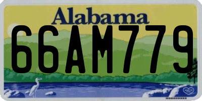 AL license plate 66AM779