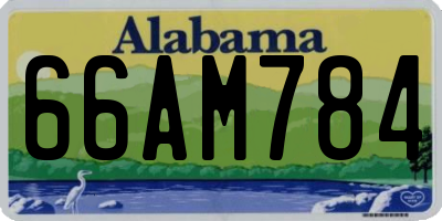 AL license plate 66AM784