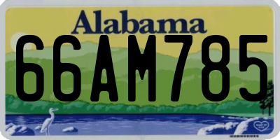 AL license plate 66AM785
