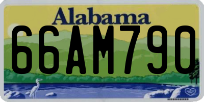 AL license plate 66AM790