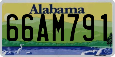 AL license plate 66AM791