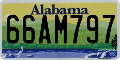 AL license plate 66AM797
