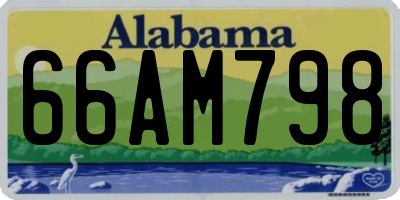 AL license plate 66AM798