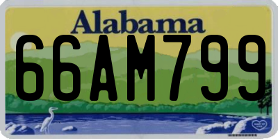 AL license plate 66AM799