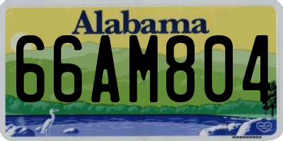 AL license plate 66AM804