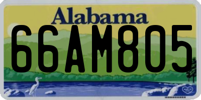 AL license plate 66AM805